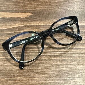 Coach Dark Blue Round Glasses